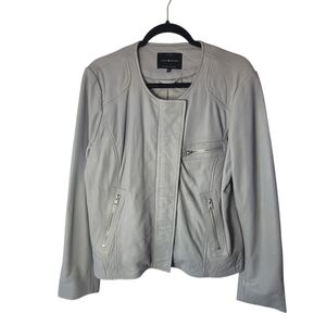 Lucky Brand XL Leather Moto Jacket *read